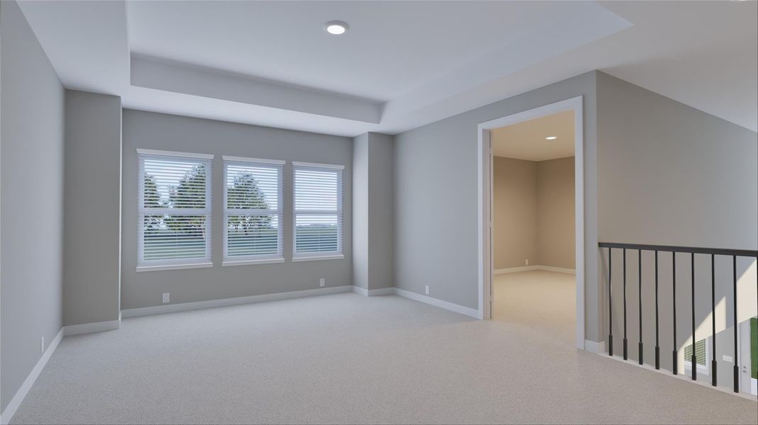 Spacious, unfurnished interior of a new home in Canterra Creek 60', Iowa Colony (Image 21). Spacious, unfurnished interior of a new home in Canterra Creek 60', Iowa Colony (Image 21).