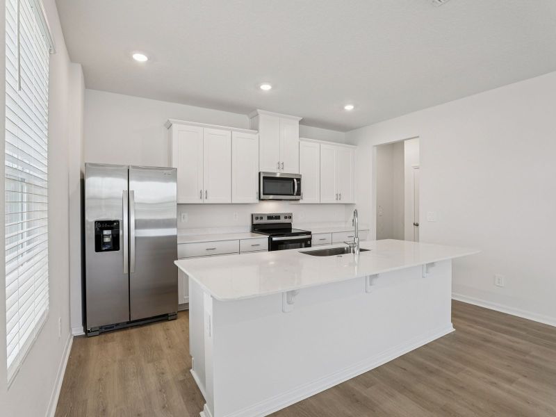 Furnished interior view inside a new home in The Meadow at Crossprairie Bungalows, St. Cloud (Image 4). Furnished interior view inside a new home in The Meadow at Crossprairie Bungalows, St. Cloud (Image 4).