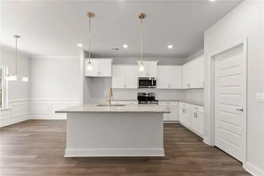 Representative furnished interior of a home built from the 1709 by Adams Homes in Ham Farm, La Grange (Image 10).