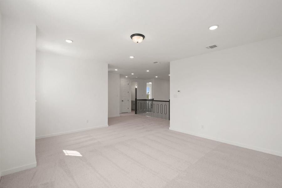 Spacious, unfurnished interior of a new home in Park Collection At Wolf Ranch, Georgetown (Image 37). Spacious, unfurnished interior of a new home in Park Collection At Wolf Ranch, Georgetown (Image 37).