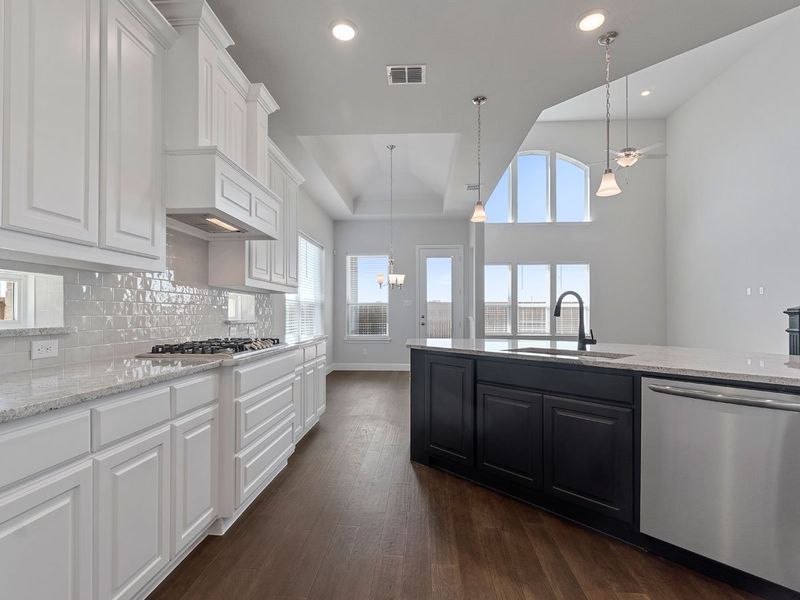 Representative furnished interior of a home built from the Weston by Landon Homes in Lexington Frisco, Frisco (Image 8).