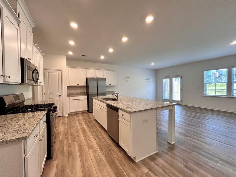 Furnished interior view inside a new home in , Suwanee (Image 11).