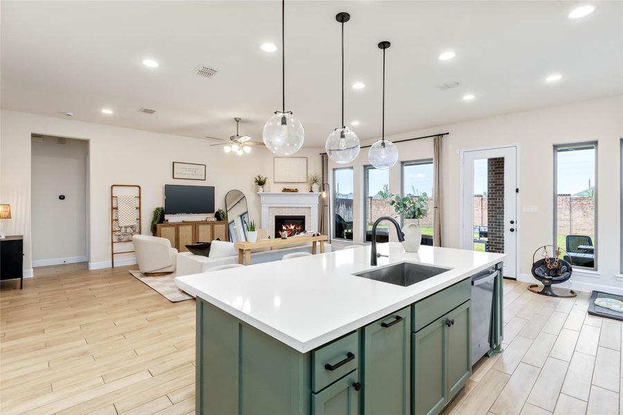 Furnished interior view inside a new home in Marvida, Cypress (Image 33).