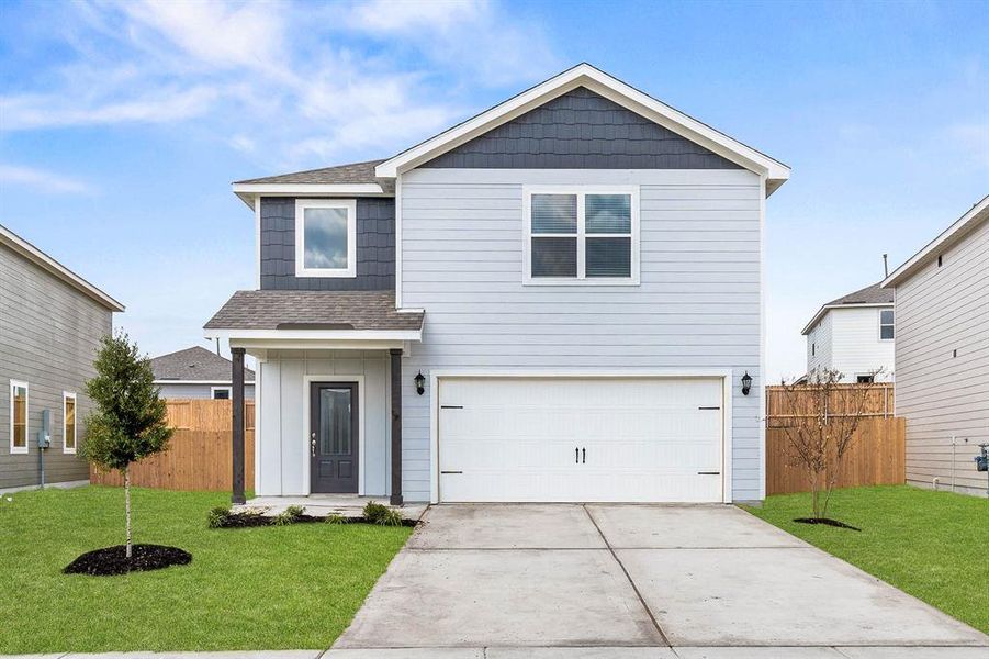 Example of Rayburn to be built at 14005 Golden Valley Road. Interior finishes may differ, then shown in photos. Estimated construction completion Oct 2025