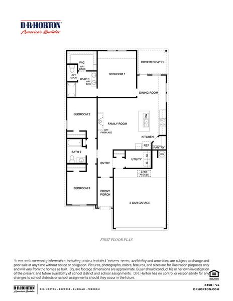 2D floor plan layout of this home in Terra Vista, Lubbock, TX (Image 4). 2D floor plan layout of this home in Terra Vista, Lubbock, TX (Image 4).