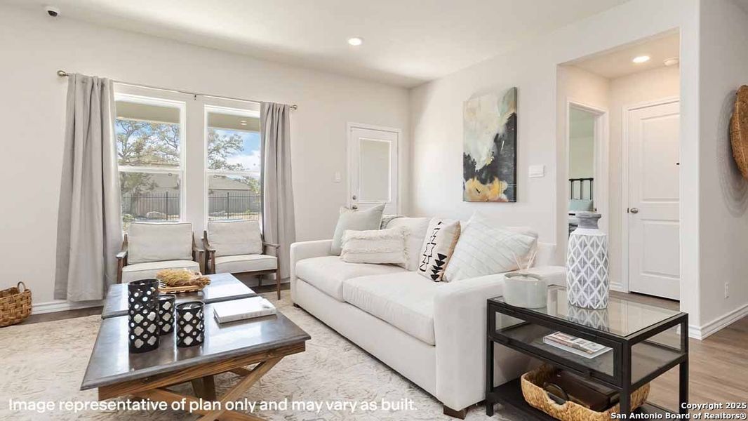 Furnished interior view inside a new home in Brookstone Creek, San Antonio (Image 8).