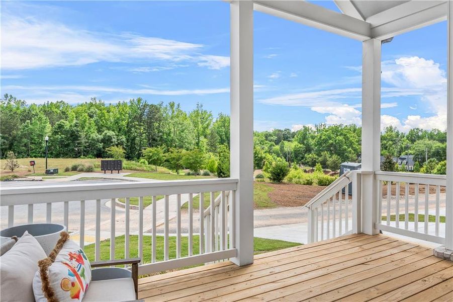 Exterior details and patio area of a home in Crossroads, Milton (Image 3).