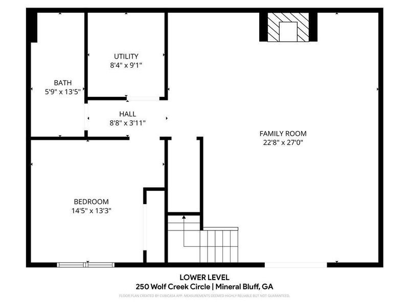 2D floor plan layout of this home in , Mineral Bluff, GA (Image 6).
