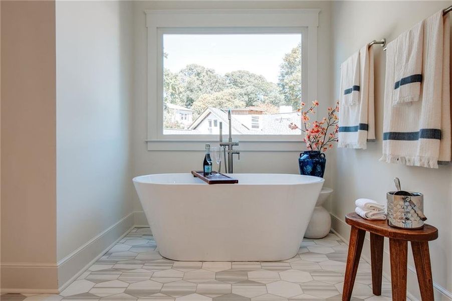 Furnished interior view inside a new home in , Atlanta (Image 54).