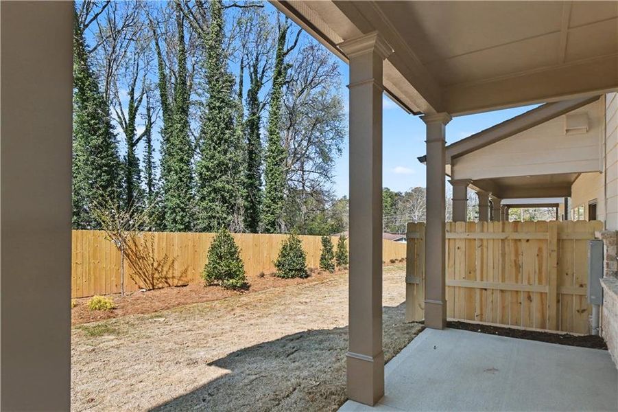 Exterior details and patio area of a home in , Norcross (Image 4).