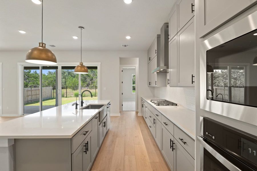 Furnished interior view inside a new home in Lariat, Liberty Hill (Image 10).