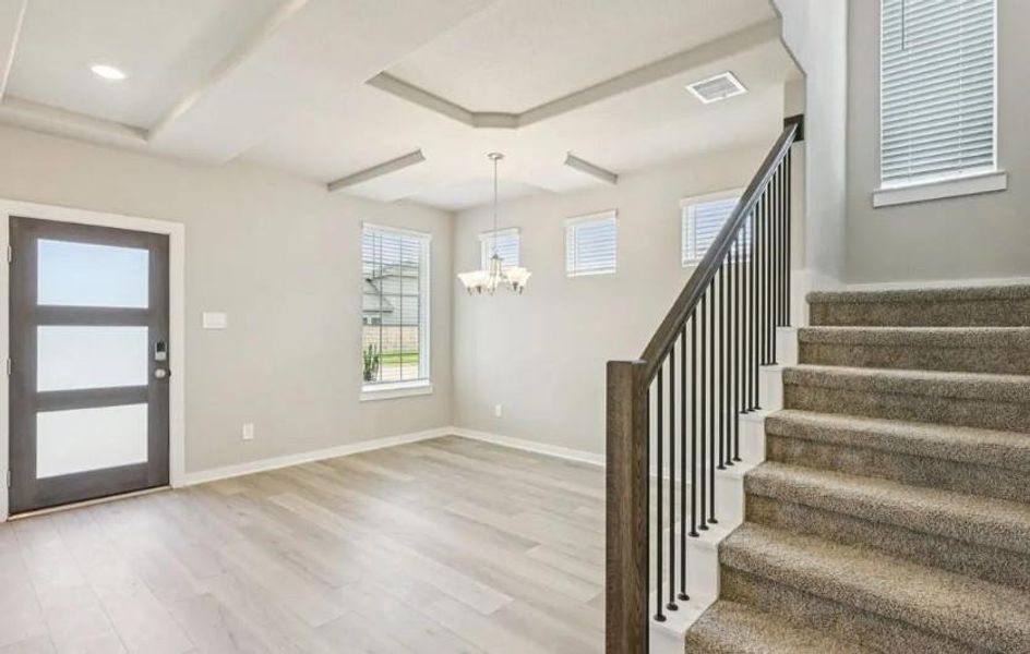 Photo is not of the actual home, but is an inspirational photo of builder’s model home and may depict options, furnishings, and/or decorator features that are not included