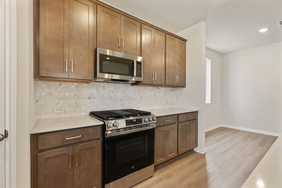 Furnished interior view inside a new home in The Cottages at La Cima, San Marcos (Image 4). Furnished interior view inside a new home in The Cottages at La Cima, San Marcos (Image 4).
