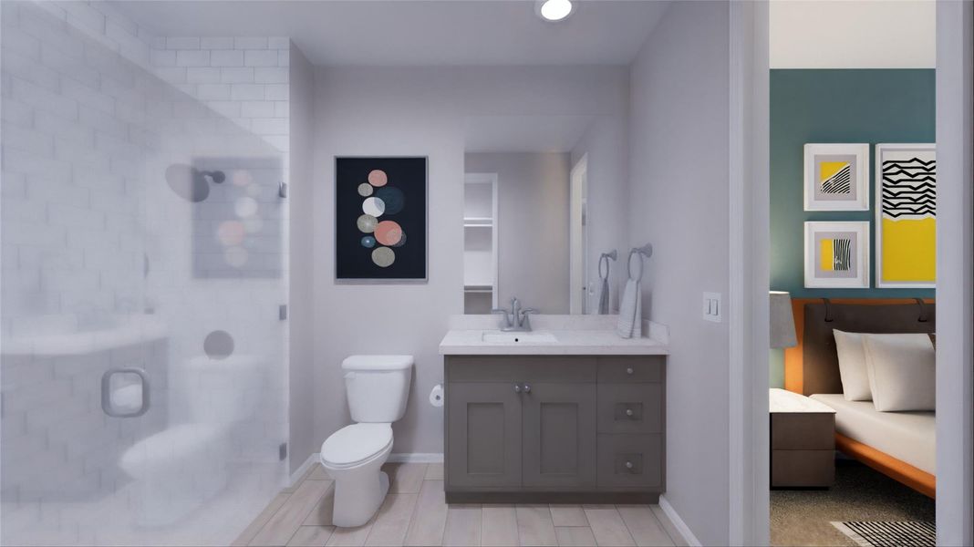 Furnished interior view inside a new home in Anniston, Katy (Image 19).