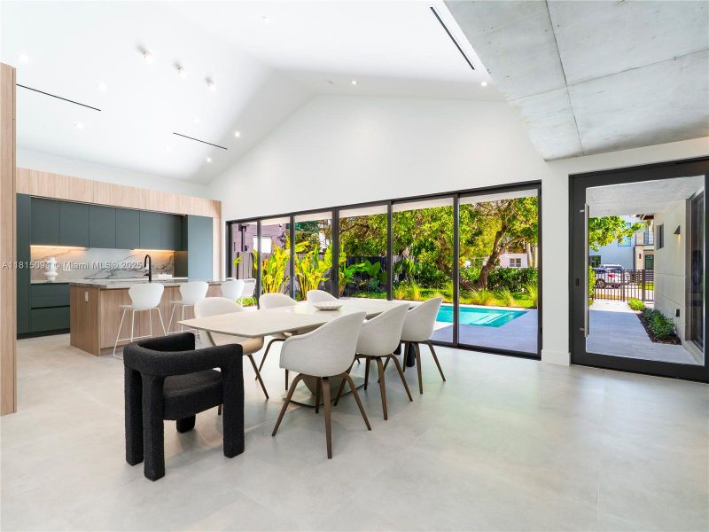 Furnished interior view inside a new home in , Miami (Image 34).