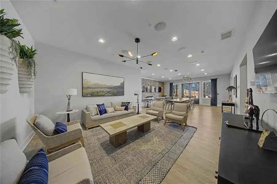 Furnished interior view inside a new home in , Canton (Image 10).
