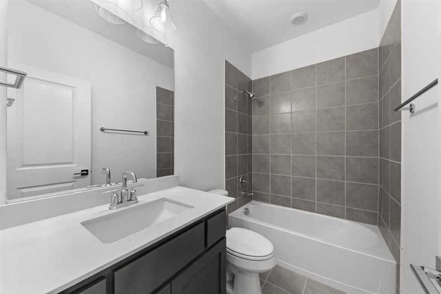 Brown Townhome Bathroom 2 by Ashton Woods