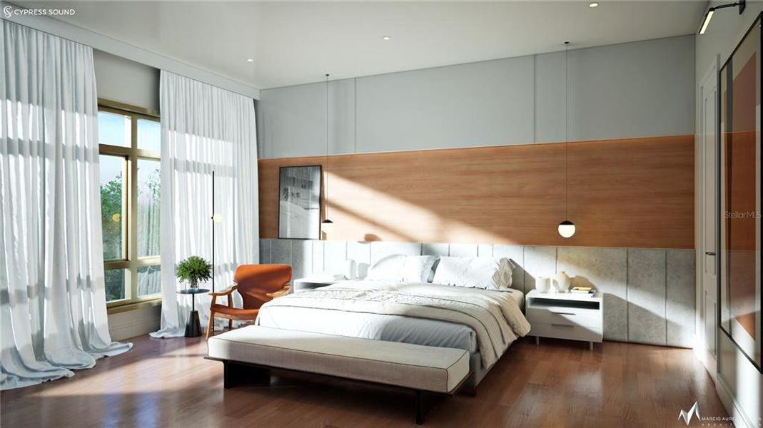 Furnished interior view inside a new home in , Orlando (Image 4).