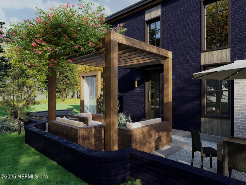 Exterior details and patio area of a home in , Jacksonville (Image 3).