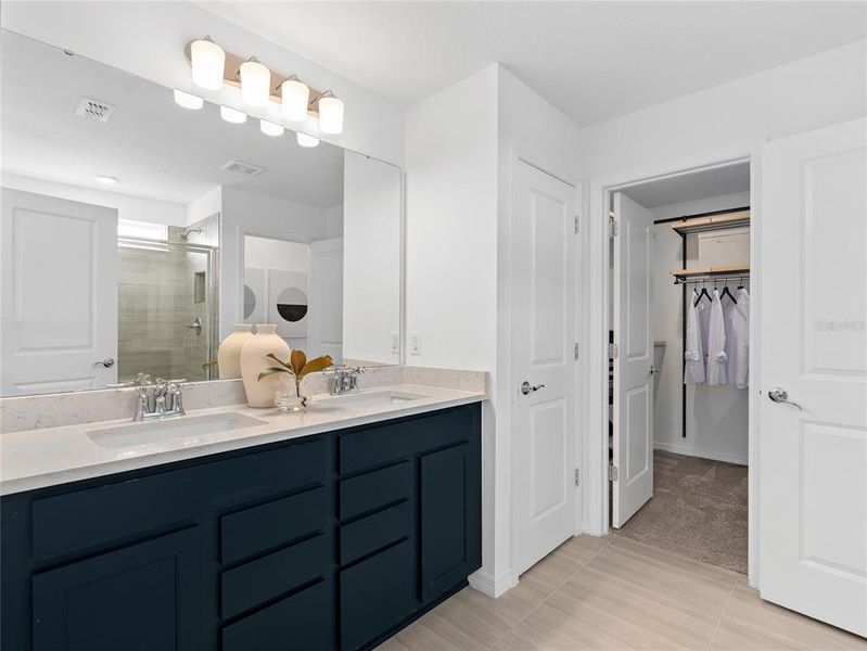 Furnished interior view inside a new home in EverBe, Orlando (Image 17).