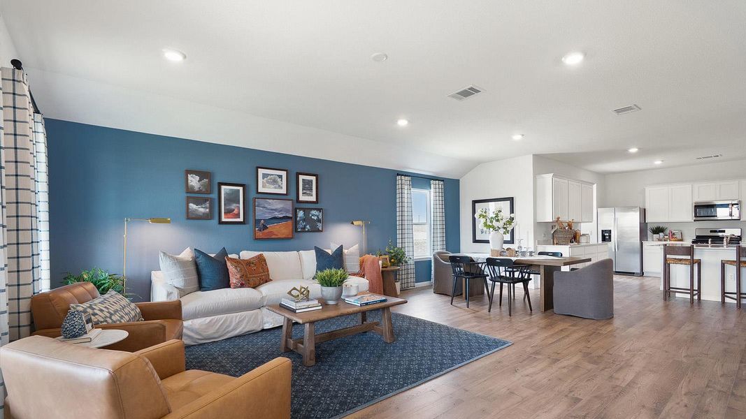 Furnished interior view inside a new home in Monarch Ranch, Manor (Image 17). Furnished interior view inside a new home in Monarch Ranch, Manor (Image 17).