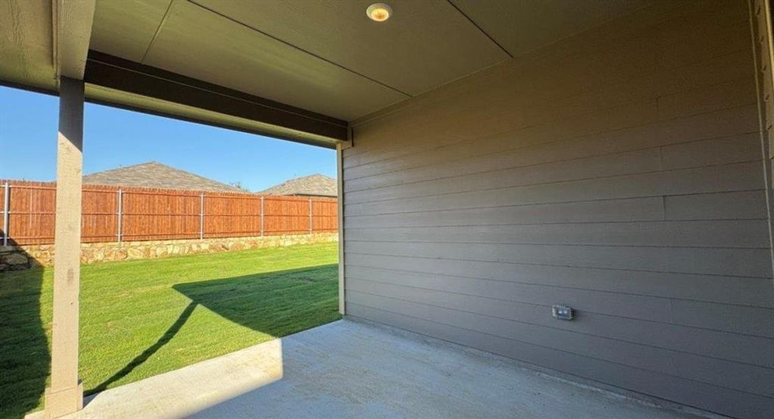 Exterior details and patio area of a home in The Canyons, Keene (Image 2). Exterior details and patio area of a home in The Canyons, Keene (Image 2).