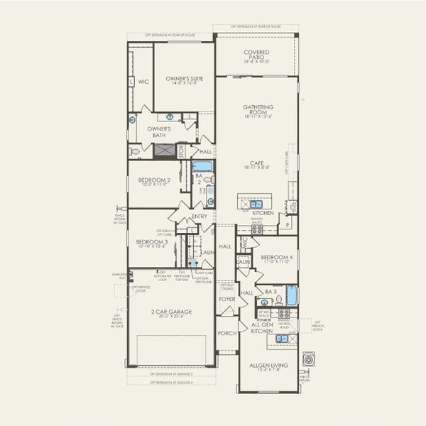 2D floor plan layout for the Avelino by Pulte Homes in Artisan at Asante, Surprise, AZ (Image 3). 2D floor plan layout for the Avelino by Pulte Homes in Artisan at Asante, Surprise, AZ (Image 3).