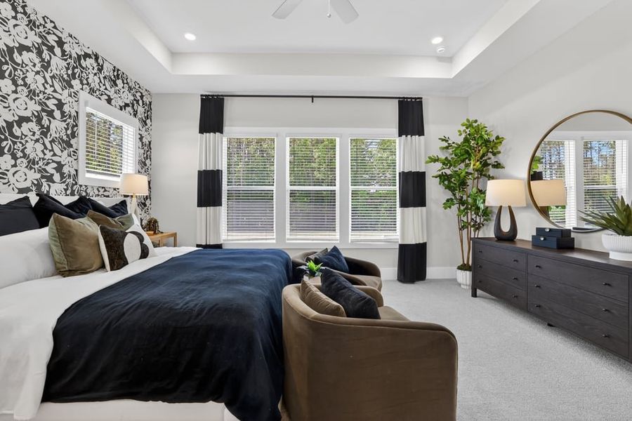 Representative furnished interior of a home built from the Santorini by Taylor Morrison in Towson Village, Peachtree City (Image 26).