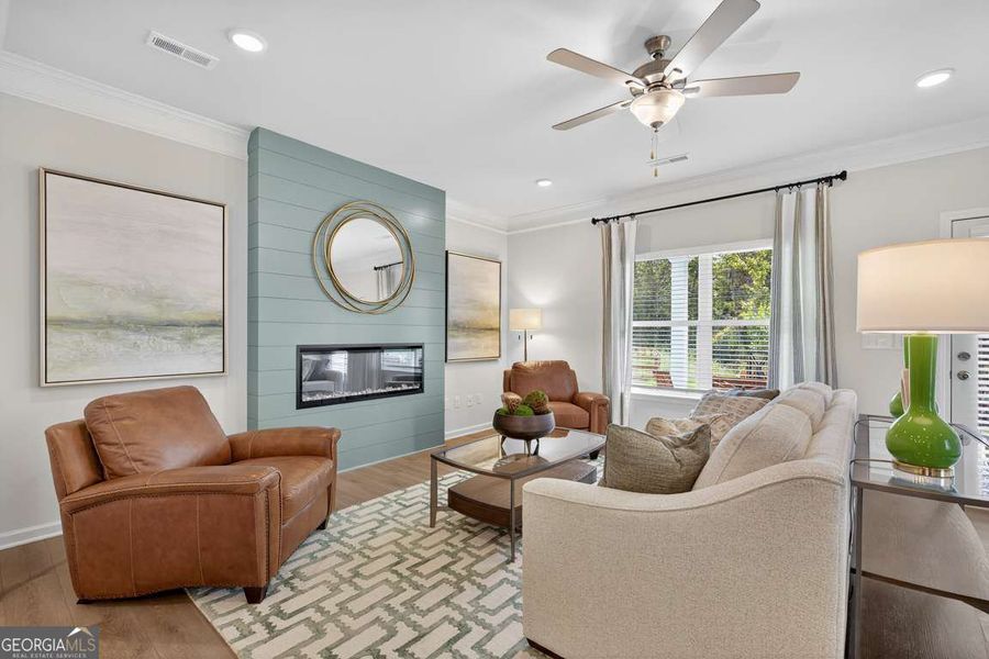 Furnished interior view inside a new home in Crescent Towns, Riverdale (Image 12).
