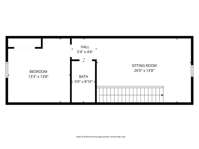 Upper level floor plan