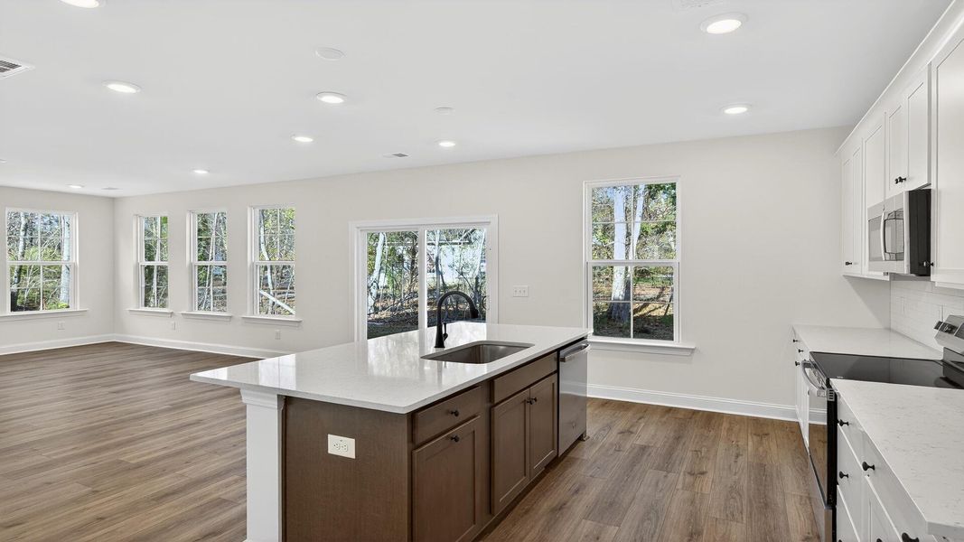 Furnished interior view inside a new home in Creekside at Andrews, Summerville (Image 6).