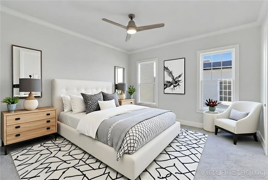 Furnished interior view inside a new home in , Dacula (Image 6).