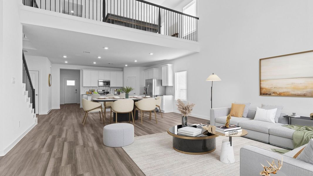 Furnished interior view inside a new home in Blue Heron Estates, Beasley (Image 13).