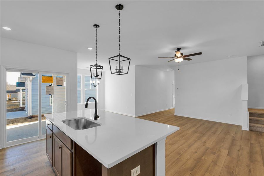 Furnished interior view inside a new home in Brownstone Park, Easley (Image 9).