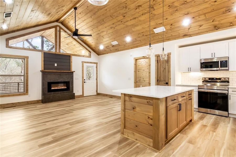 Furnished interior view inside a new home in , Ellijay (Image 16).