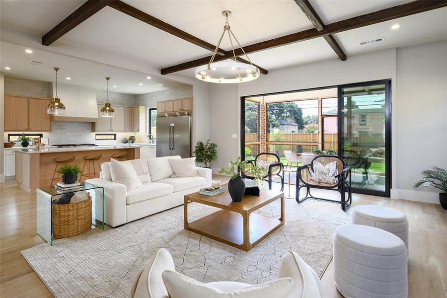 Furnished interior view inside a new home in , Dallas (Image 15).