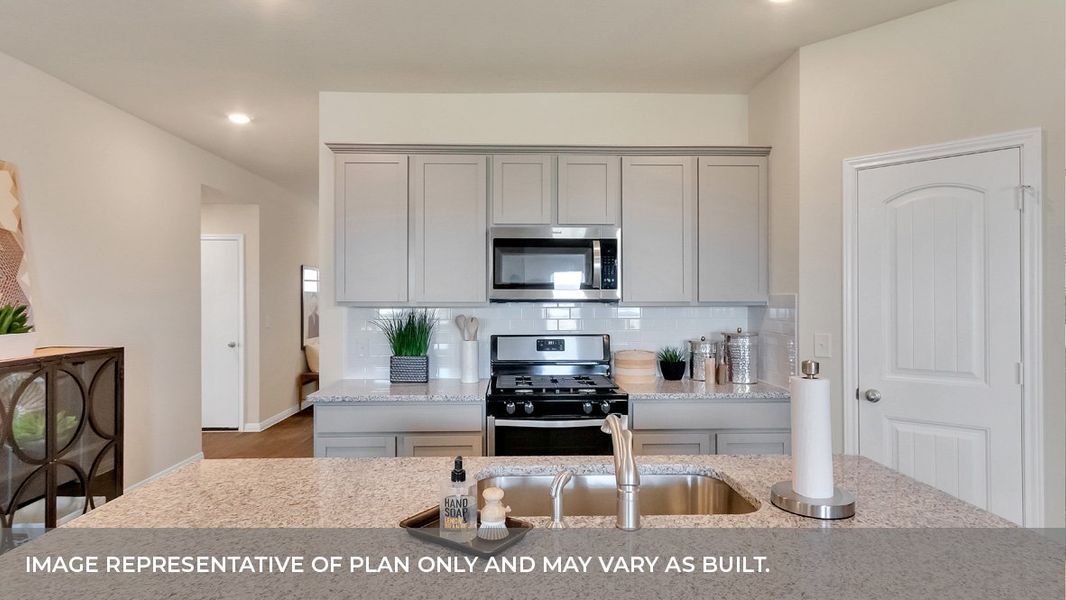 Furnished interior view inside a new home in Bar W Ranch, Leander (Image 15).