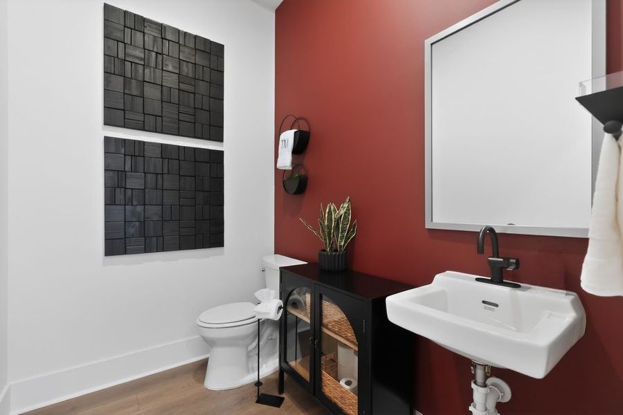 Furnished interior in a model home at Wayt Farm in Cumming (Image 26).