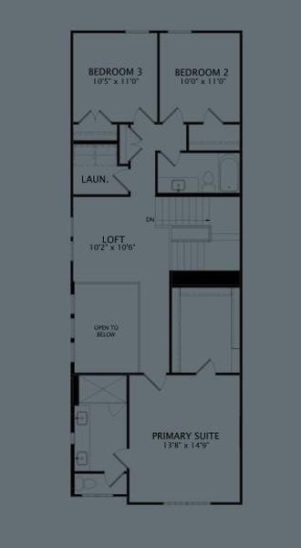2D floor plan layout of this home in Chelsea Commons, Allen, TX (Image 2). 2D floor plan layout of this home in Chelsea Commons, Allen, TX (Image 2).