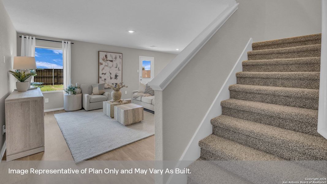 Furnished interior view inside a new home in Spring Valley, New Braunfels (Image 17).
