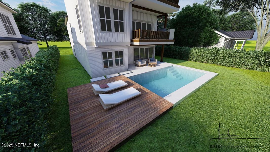 Exterior details and patio area of a home in , Atlantic Beach (Image 3).