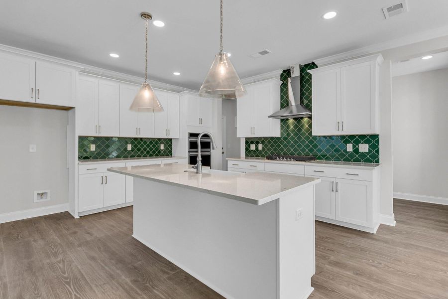 Furnished interior view inside a new home in Tidewater at Lakes of Cane Bay, Summerville (Image 4). Furnished interior view inside a new home in Tidewater at Lakes of Cane Bay, Summerville (Image 4).