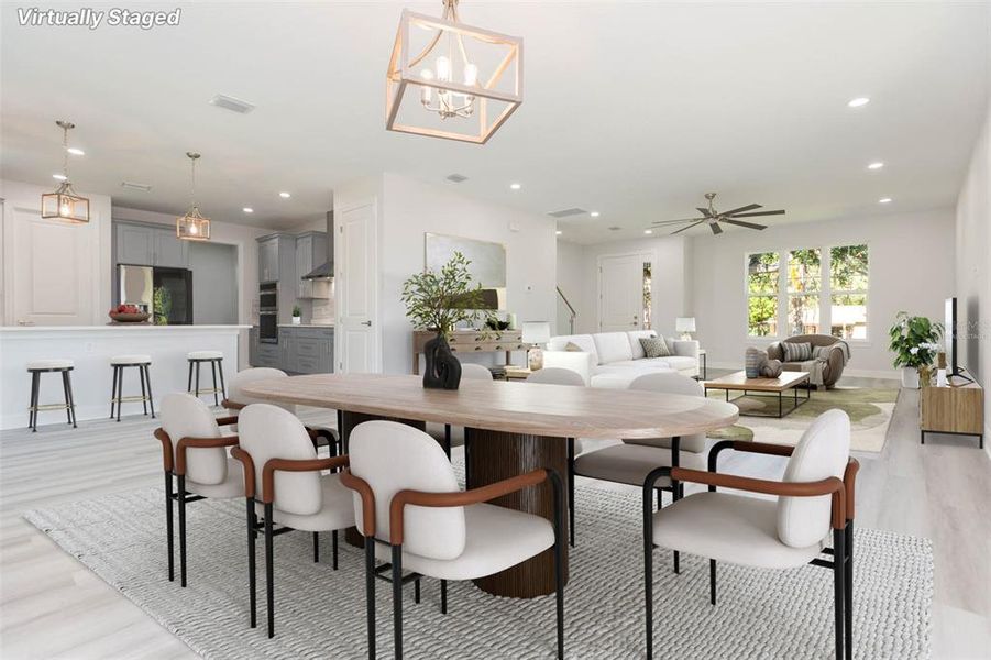 Furnished interior view inside a new home in , Tampa (Image 13). Furnished interior view inside a new home in , Tampa (Image 13).