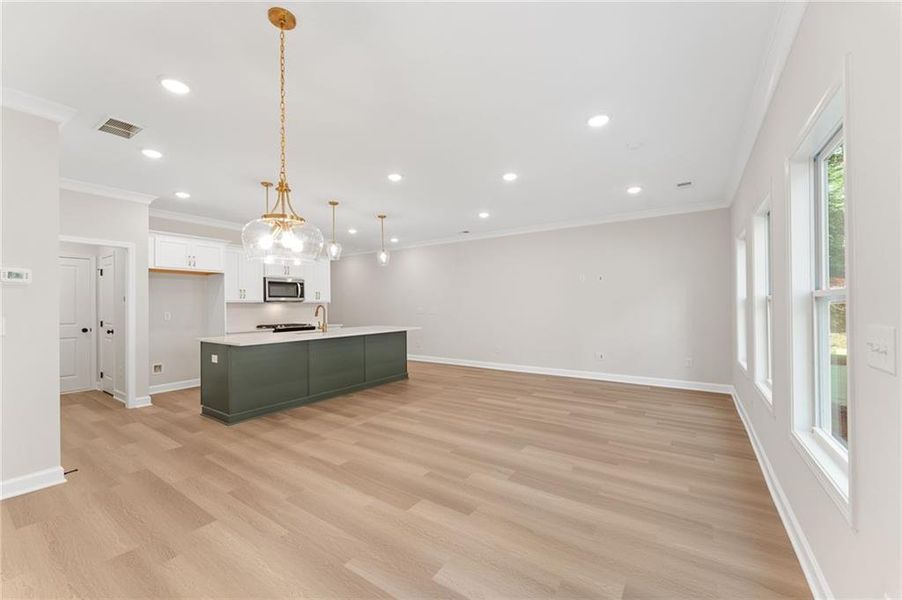 Spacious, unfurnished interior of a new home in Cherokee Township, Acworth (Image 13).