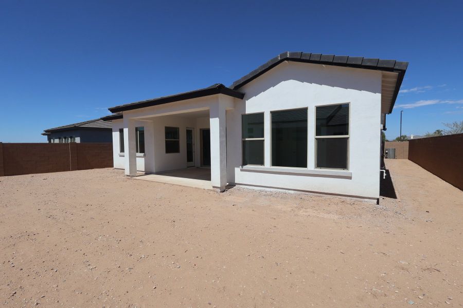 Exterior details and patio area of a home in Alston at Soleo, San Tan Valley (Image 3).