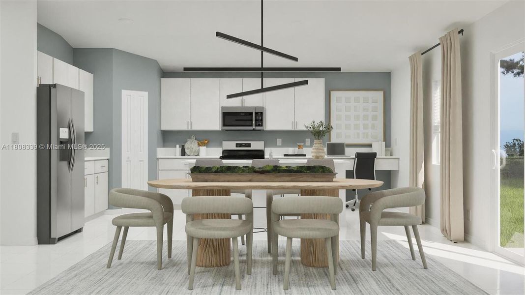 Furnished interior view inside a new home in Redlands Ridge: Mahogany Collection, Miami (Image 8).