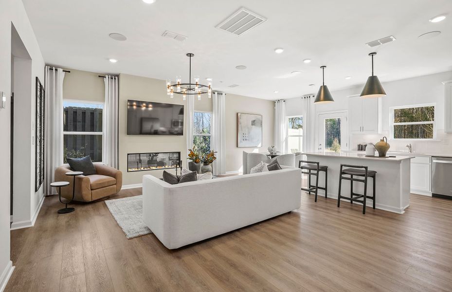 Representative furnished interior of a home built from the Carson by Pulte Homes in Mallard Park, Charlotte (Image 36).