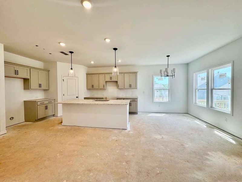 Kitchen  & Breakfast Area Construction Progress