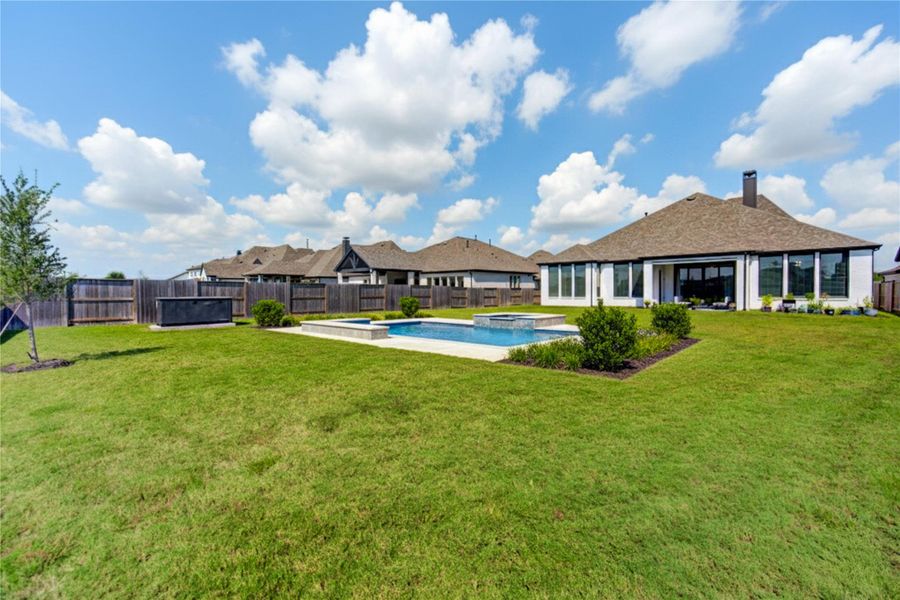 Expansive Backyard with Pool Rendering