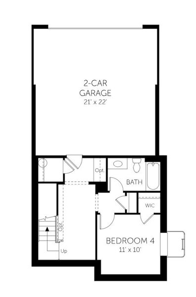 2D floor plan layout for the Berkeley - Single Family Homes by Dream Finders Homes in Uplands, Westminster, CO (Image 5).